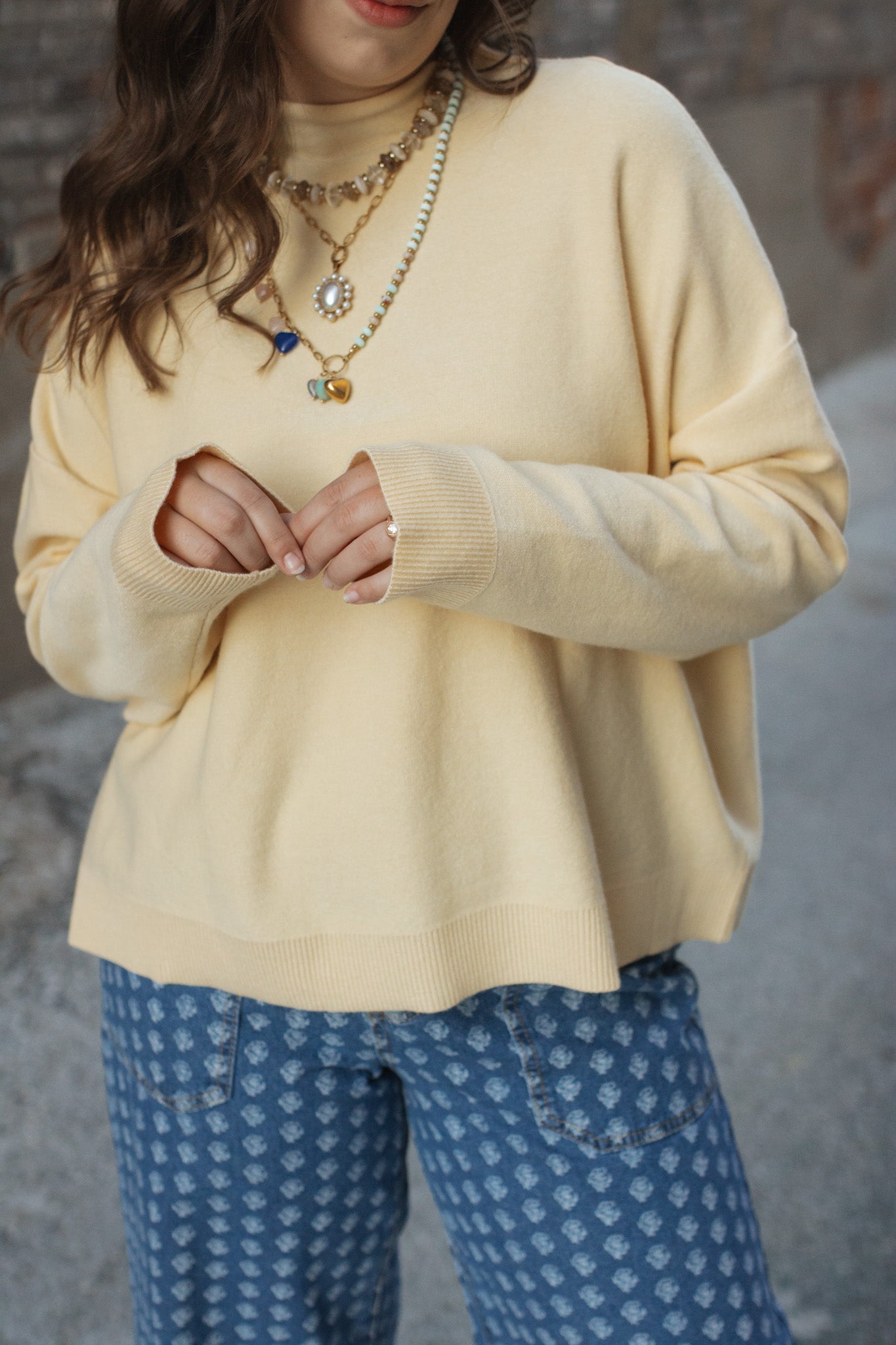 Elaina Mock Neck Sweater