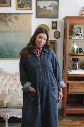 Ollie Oversized Denim Jumpsuit