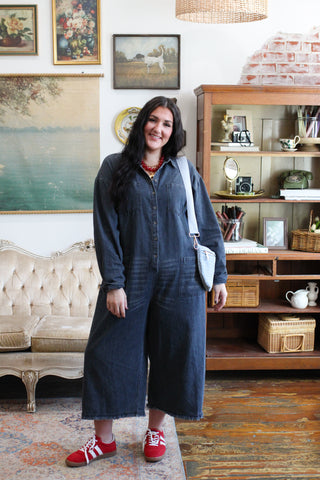 Ollie Oversized Denim Jumpsuit