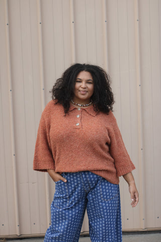 Deliah Soft Knit Button Down Sweater