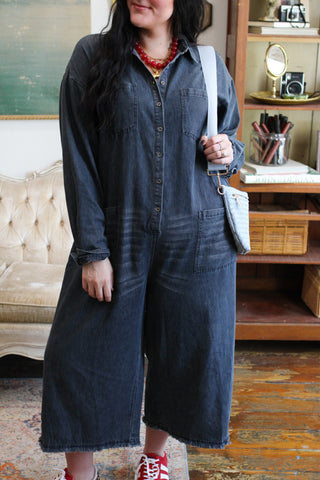 Ollie Oversized Denim Jumpsuit
