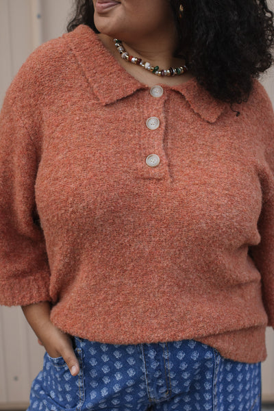 Deliah Soft Knit Button Down Sweater