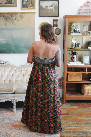 Nora Floral Strapless Maxi Dress
