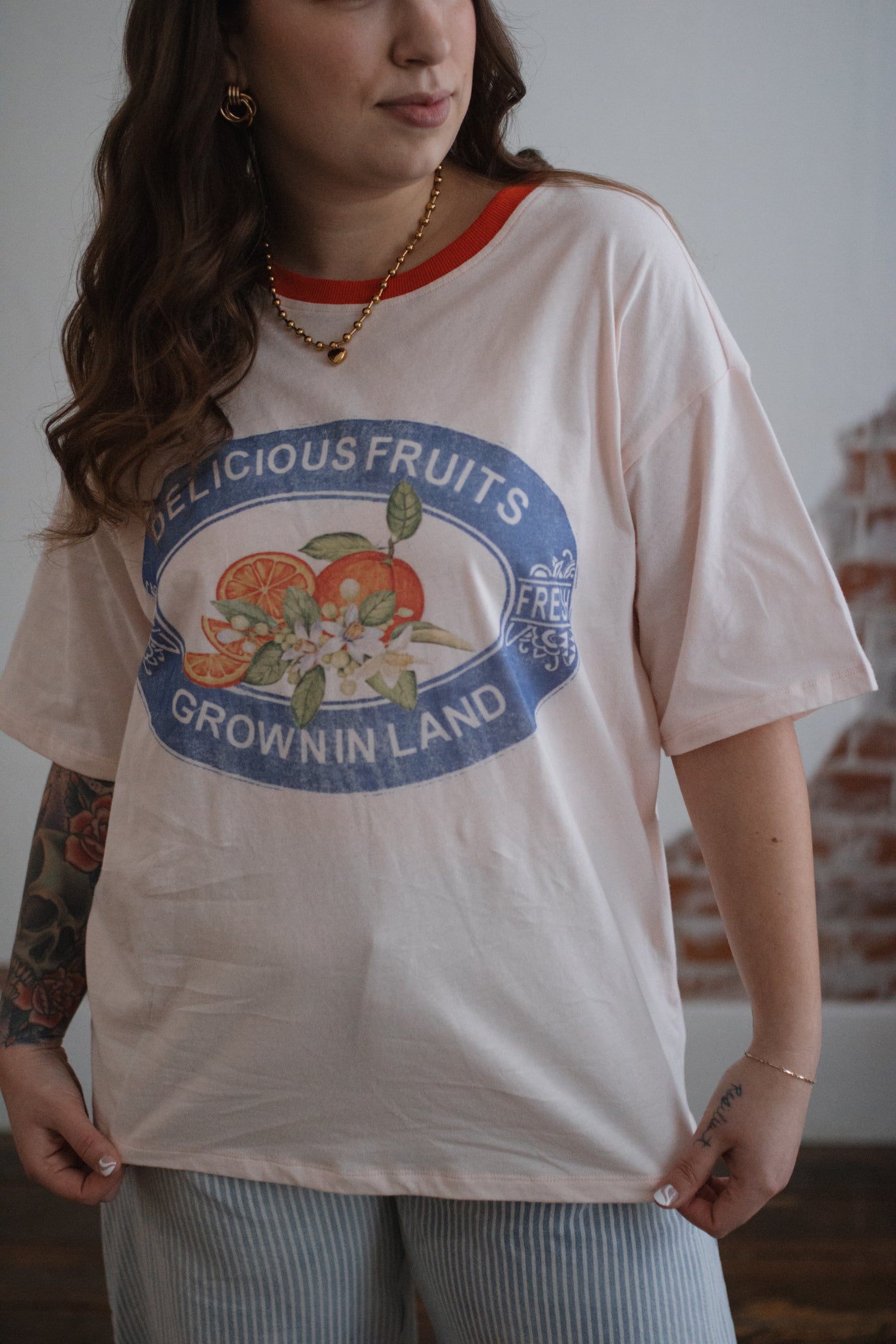 Eleanor Oversized Vintage Produce Tee