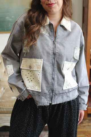 Elliot Patchwork Denim Jacket