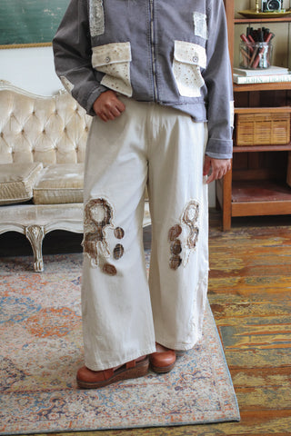 Ashton Patchwork Wide Barrel Jeans