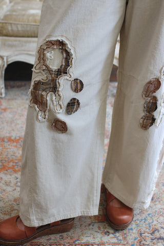 Ashton Patchwork Wide Barrel Jeans