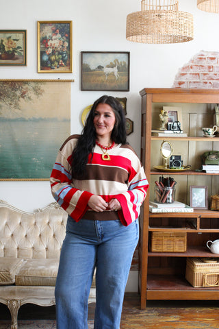 Frankie Striped Pullover Sweater