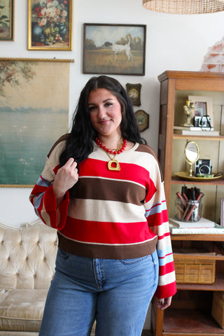 Frankie Striped Pullover Sweater