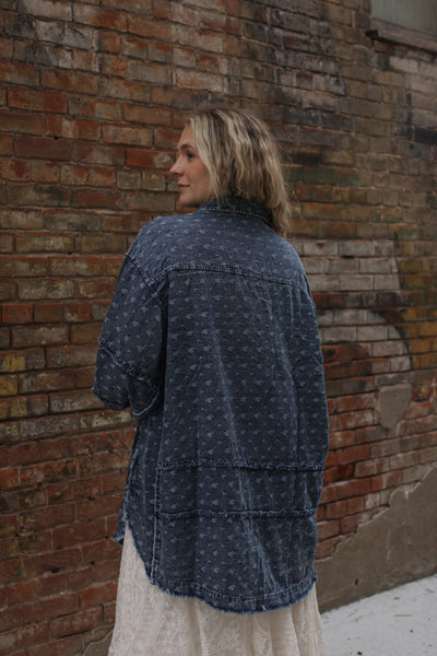 Makayla Washed Denim Shirt Tunic