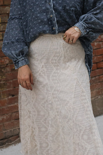 Katherine Lace Midi Skirt
