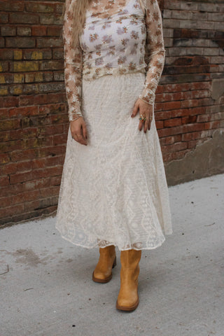 Katherine Lace Midi Skirt