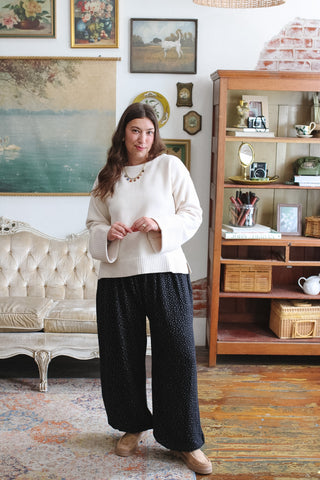 Ruby Ribbed Cuff Sweater