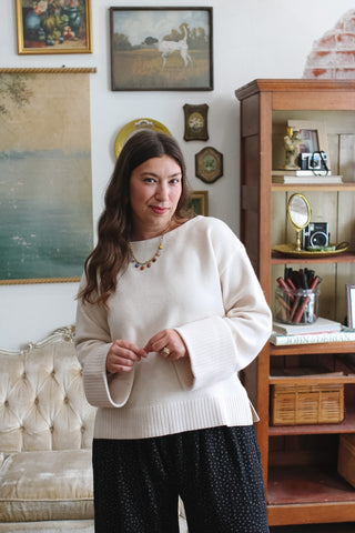 Ruby Ribbed Cuff Sweater