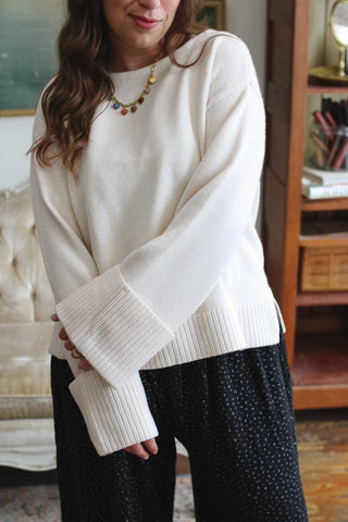 Ruby Ribbed Cuff Sweater