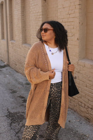 Micah Cozy Knit Long Cardigan