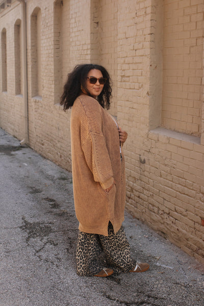 Micah Cozy Knit Long Cardigan