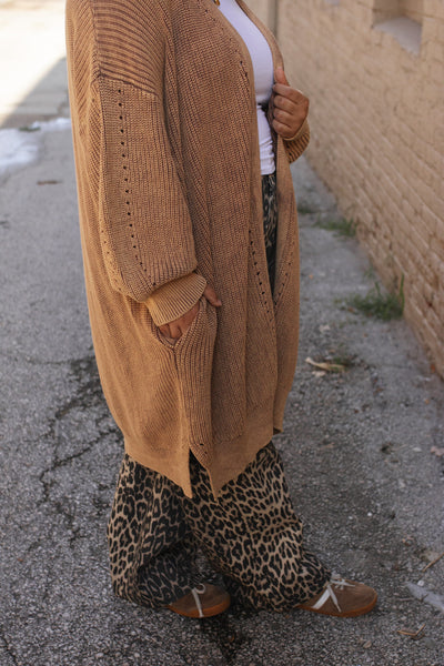 Micah Cozy Knit Long Cardigan