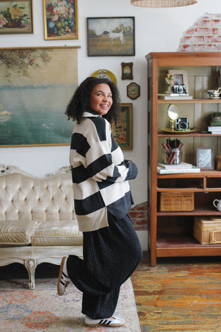 Georgie Striped Quarter Zip