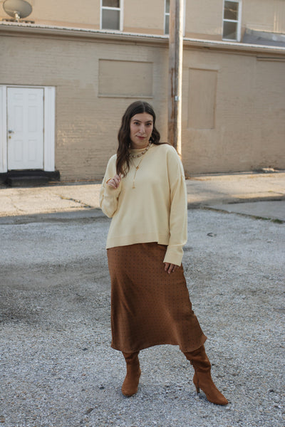 Elaina Mock Neck Sweater