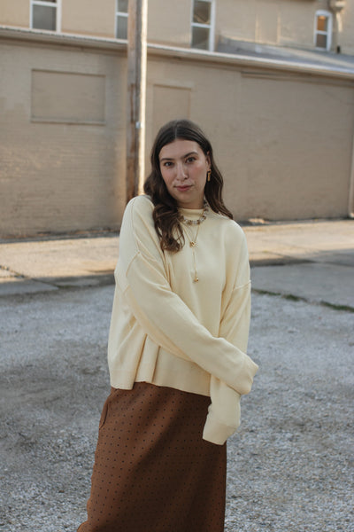 Elaina Mock Neck Sweater