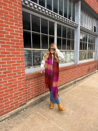 Logan Brushed Plaid Winter Scarf