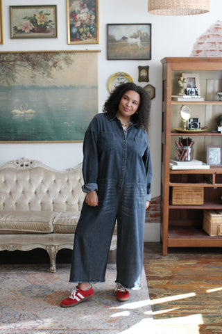 Ollie Oversized Denim Jumpsuit