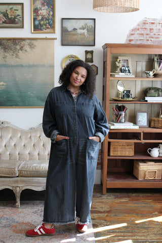 Ollie Oversized Denim Jumpsuit