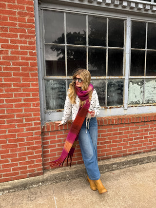 Logan Brushed Plaid Winter Scarf