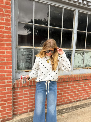 Campbell Polka Dot Knit Pullover