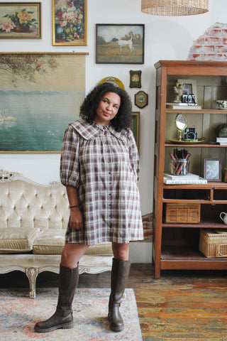 Haven Plaid Mini Dress