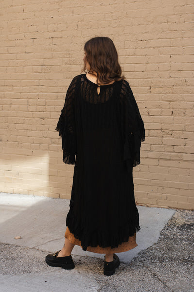 Elizabeth Lace Tunic Top | Black