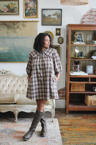 Haven Plaid Mini Dress