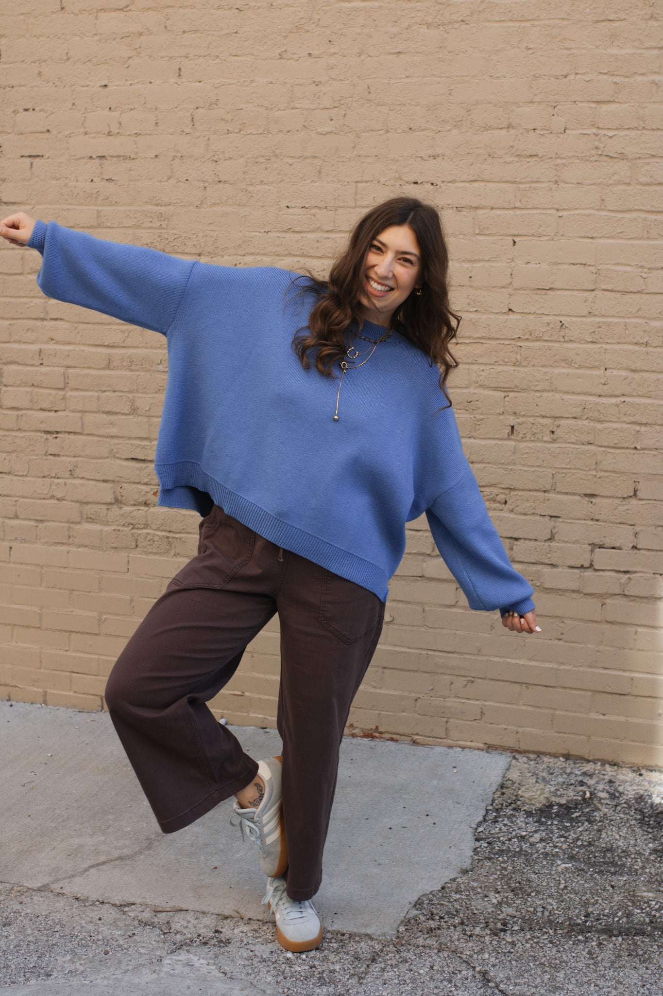Clara Relaxed Knit Oversized Sweater