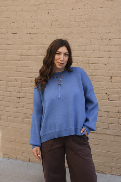 Clara Relaxed Knit Oversized Sweater