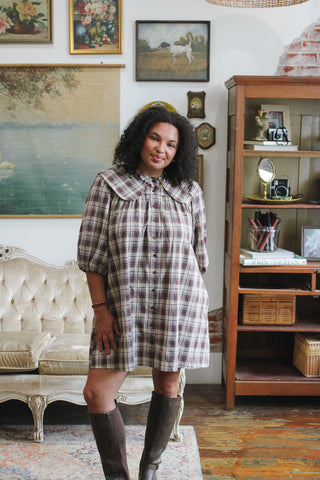 Haven Plaid Mini Dress