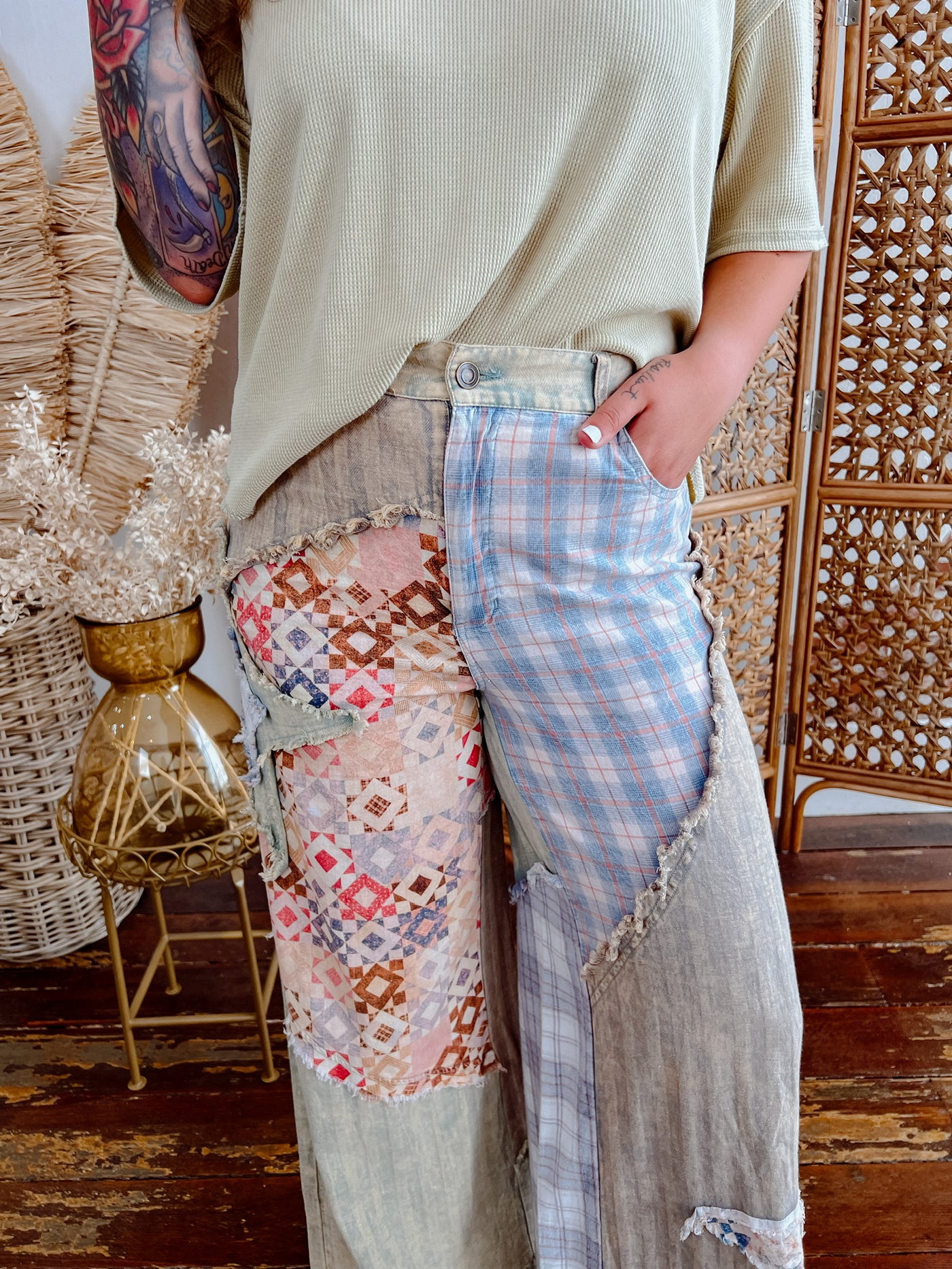 Good Vibrations Patchwork Trousers