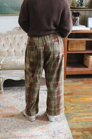 Beni Plaid Pull On Pants