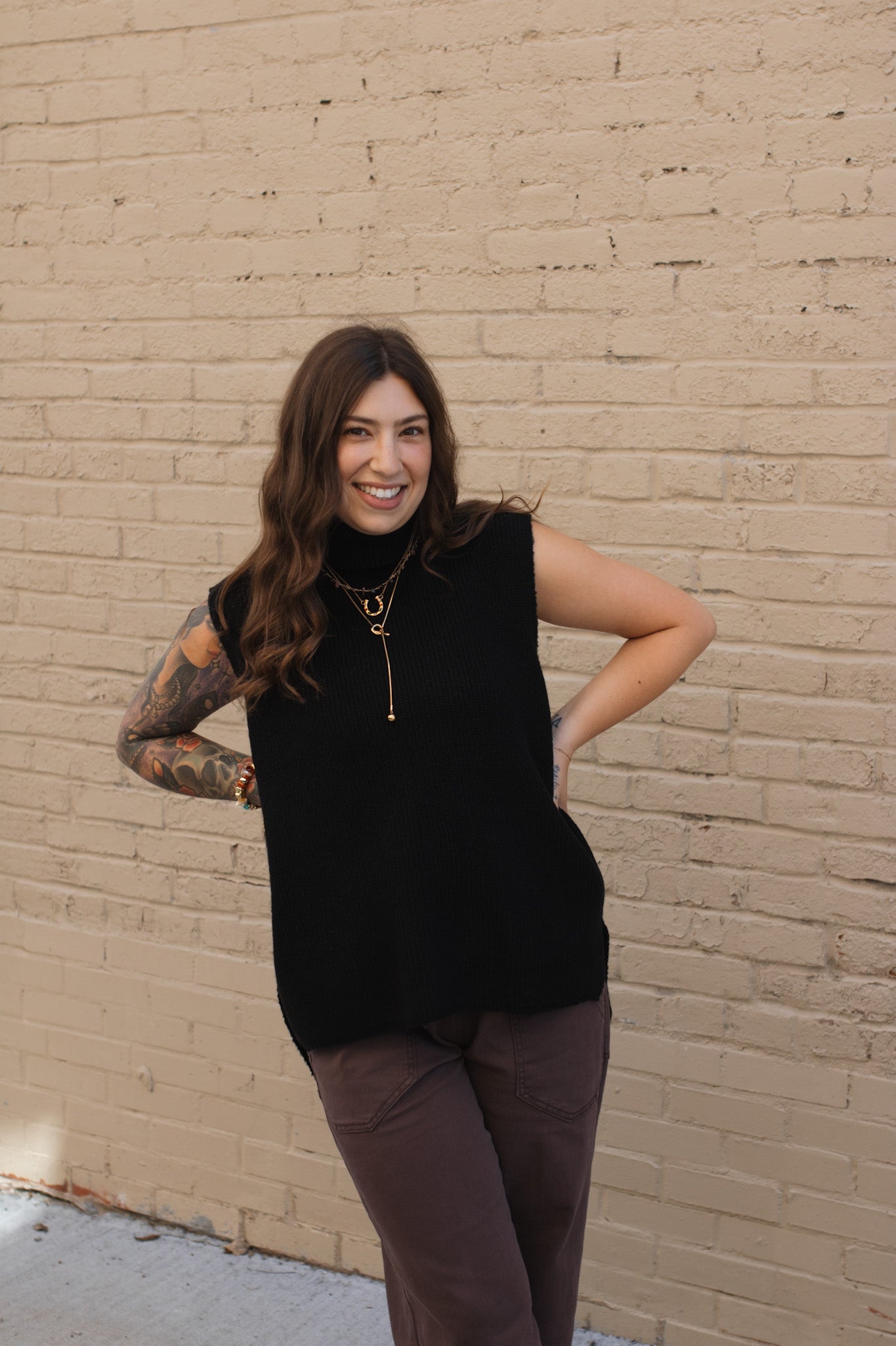 Blair Turtleneck Sweater Vest