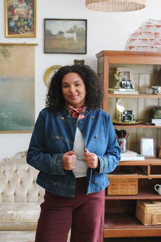 Devon Denim Military Jacket