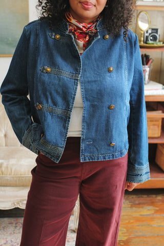 Devon Denim Military Jacket