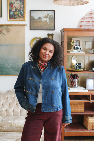 Devon Denim Military Jacket