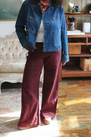 Jade Pull On Wide Leg Pant