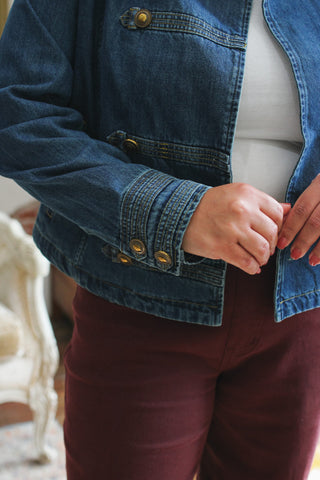 Devon Denim Military Jacket