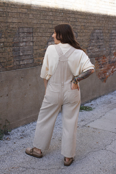 Sadie Gingham Denim Overall
