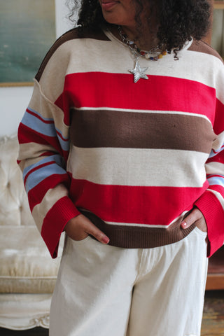 Frankie Striped Pullover Sweater