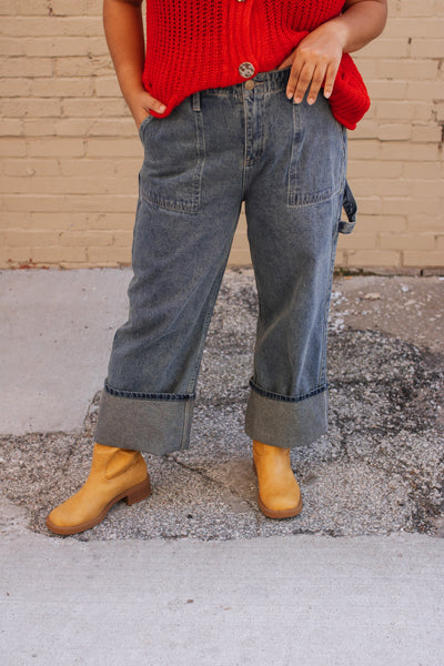 Juliette Washed Wide Leg Jeans