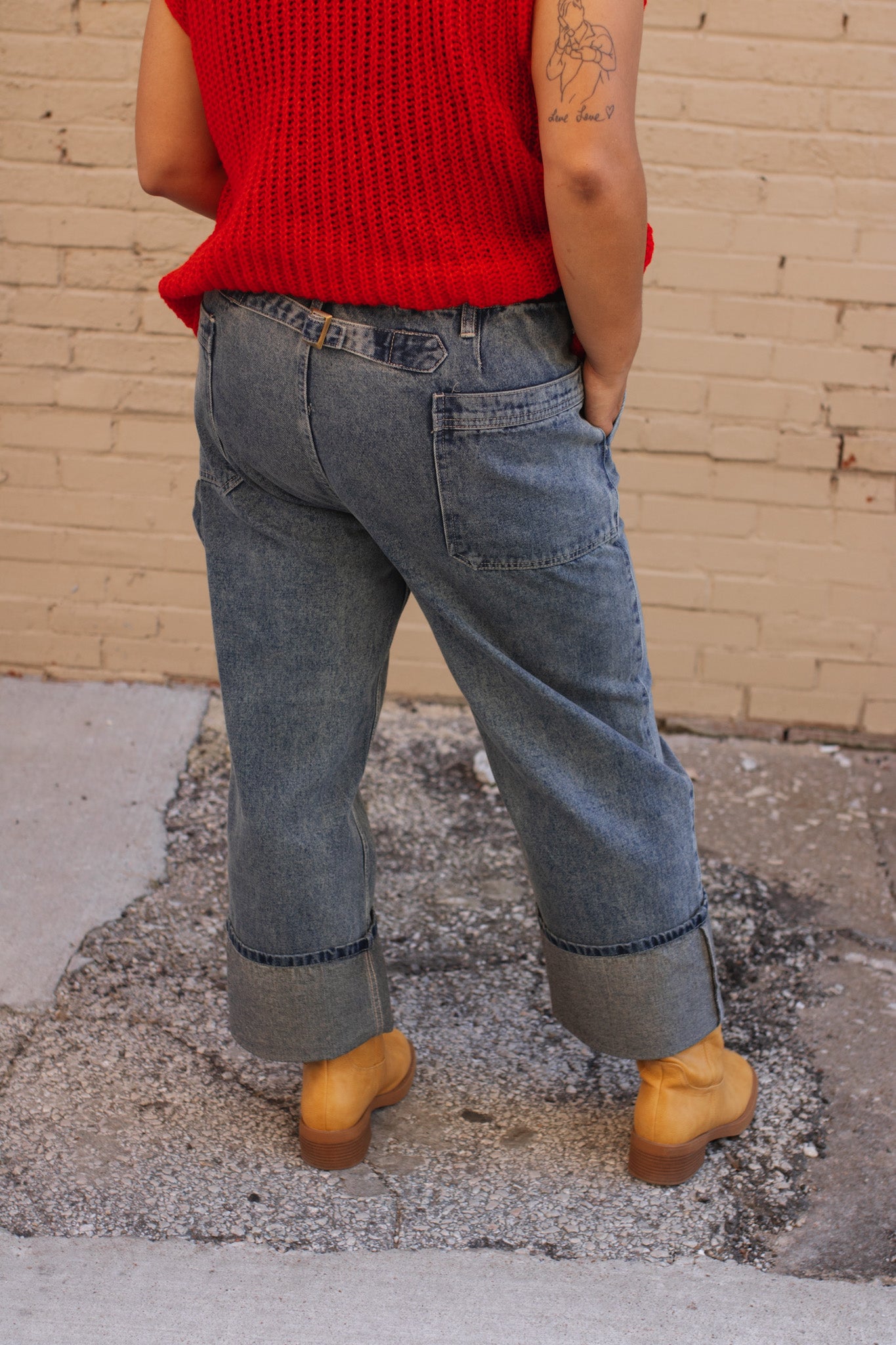 Juliette Washed Wide Leg Jeans