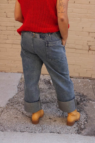 Juliette Washed Wide Leg Jeans