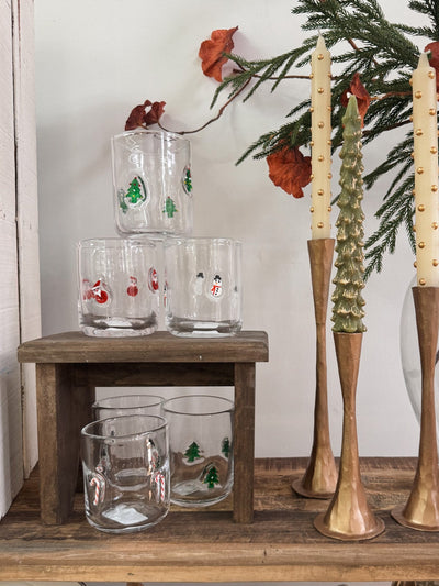 16 oz. Holiday Icon Drinking Glass